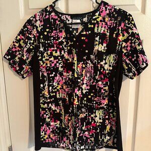 cherokee Black Scrub Shirt